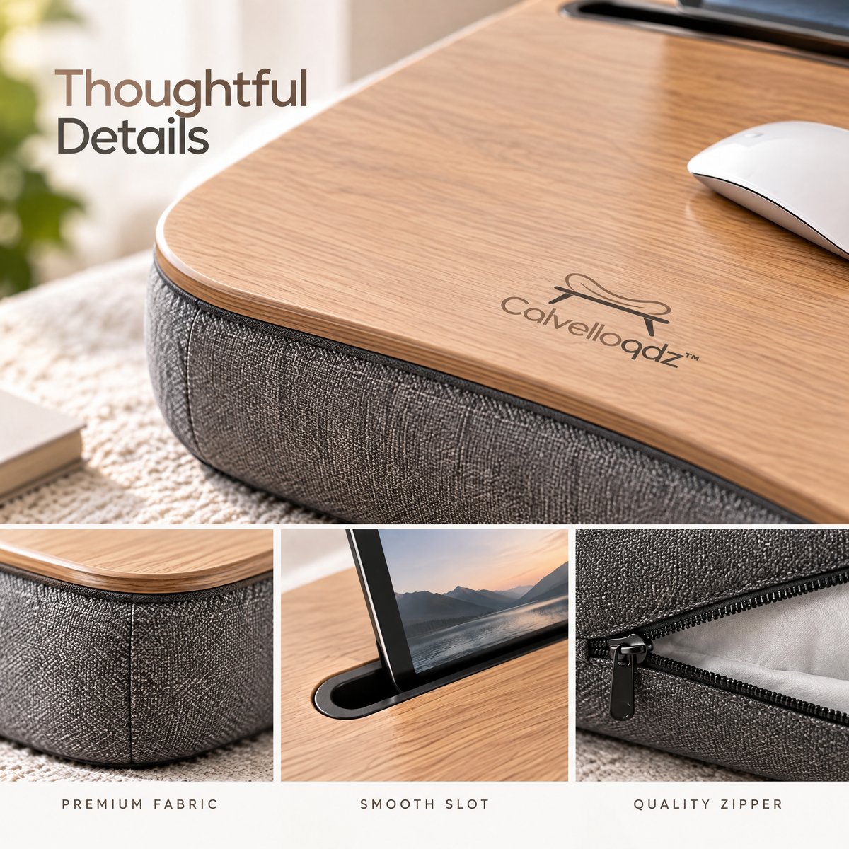 Calvelloqdz™ Lap Desk with Cushion Base - Image 5