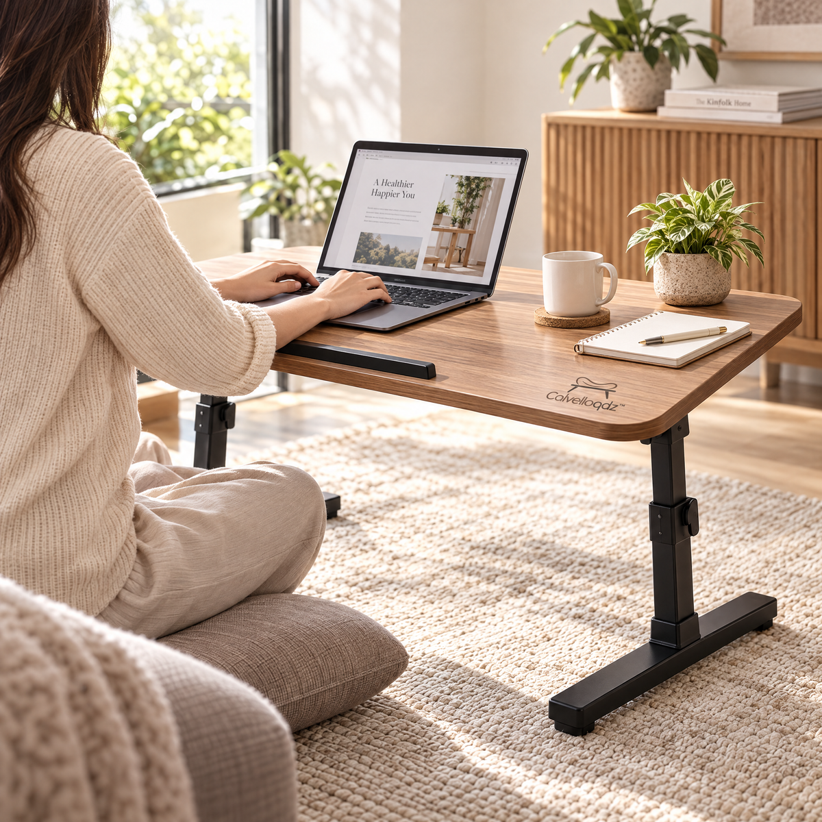 Calvelloqdz™ Adjustable Floor Desk - Image 3