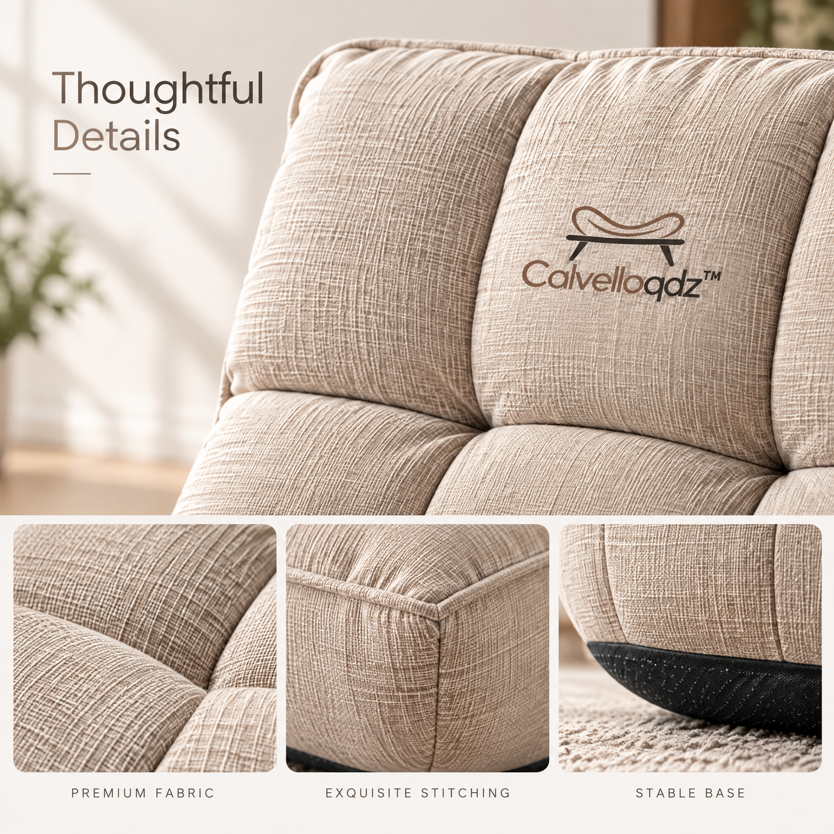 Calvelloqdz™ Cushioned Floor Chair - Image 5