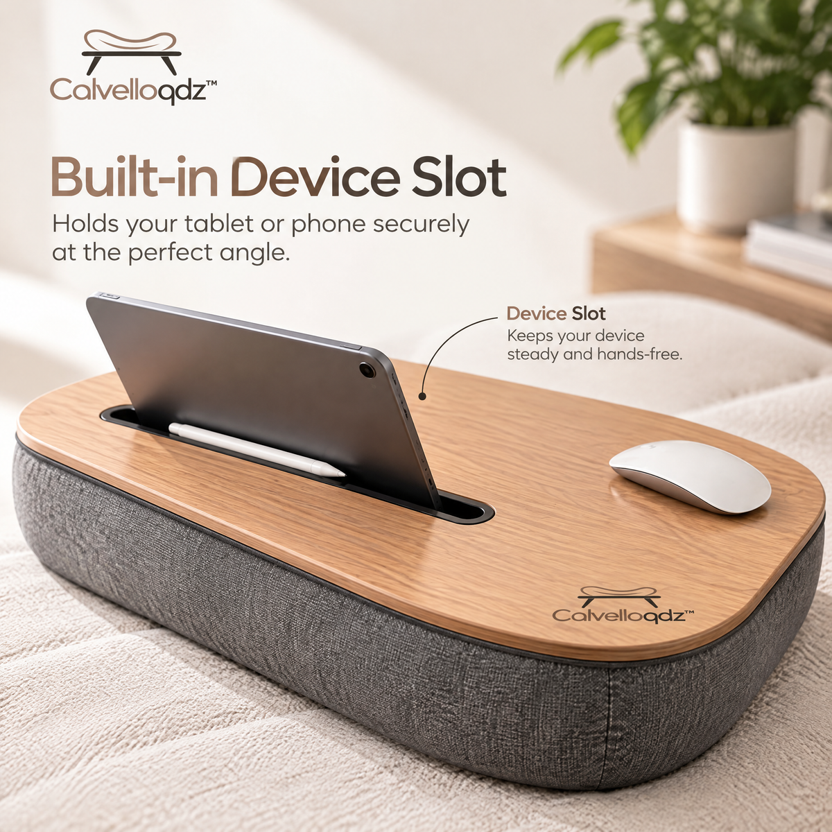 Calvelloqdz™ Lap Desk with Cushion Base - Image 4