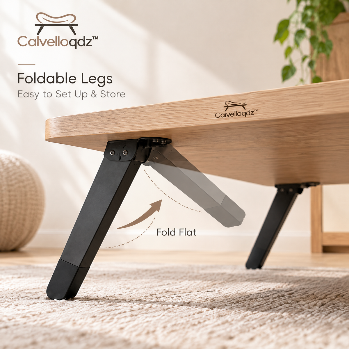 Calvelloqdz™ Foldable Floor Table - Image 4