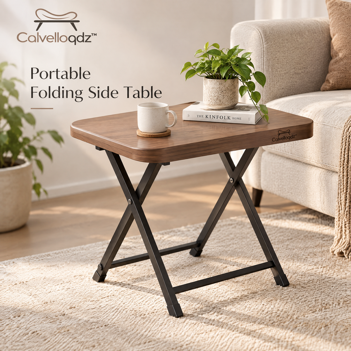Calvelloqdz™ Portable Folding Side Table - Image 2