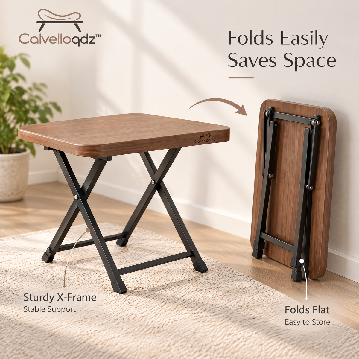 Calvelloqdz™ Portable Folding Side Table - Image 4