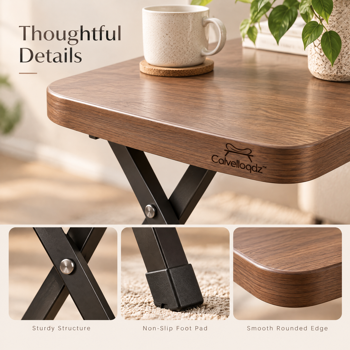 Calvelloqdz™ Portable Folding Side Table - Image 5
