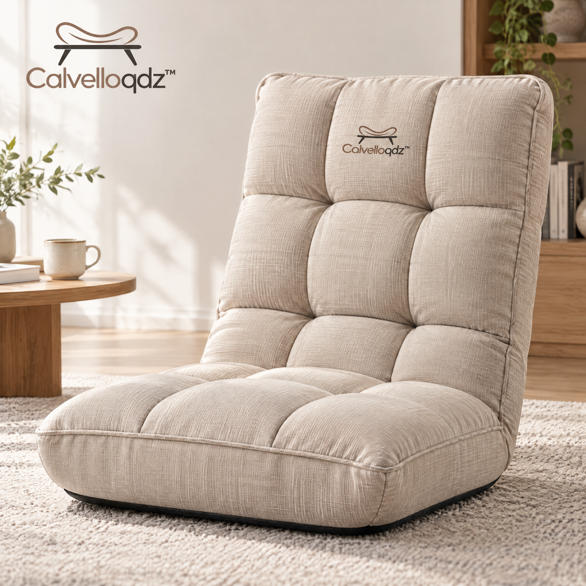 Calvelloqdz™ Cushioned Floor Chair - Image 2
