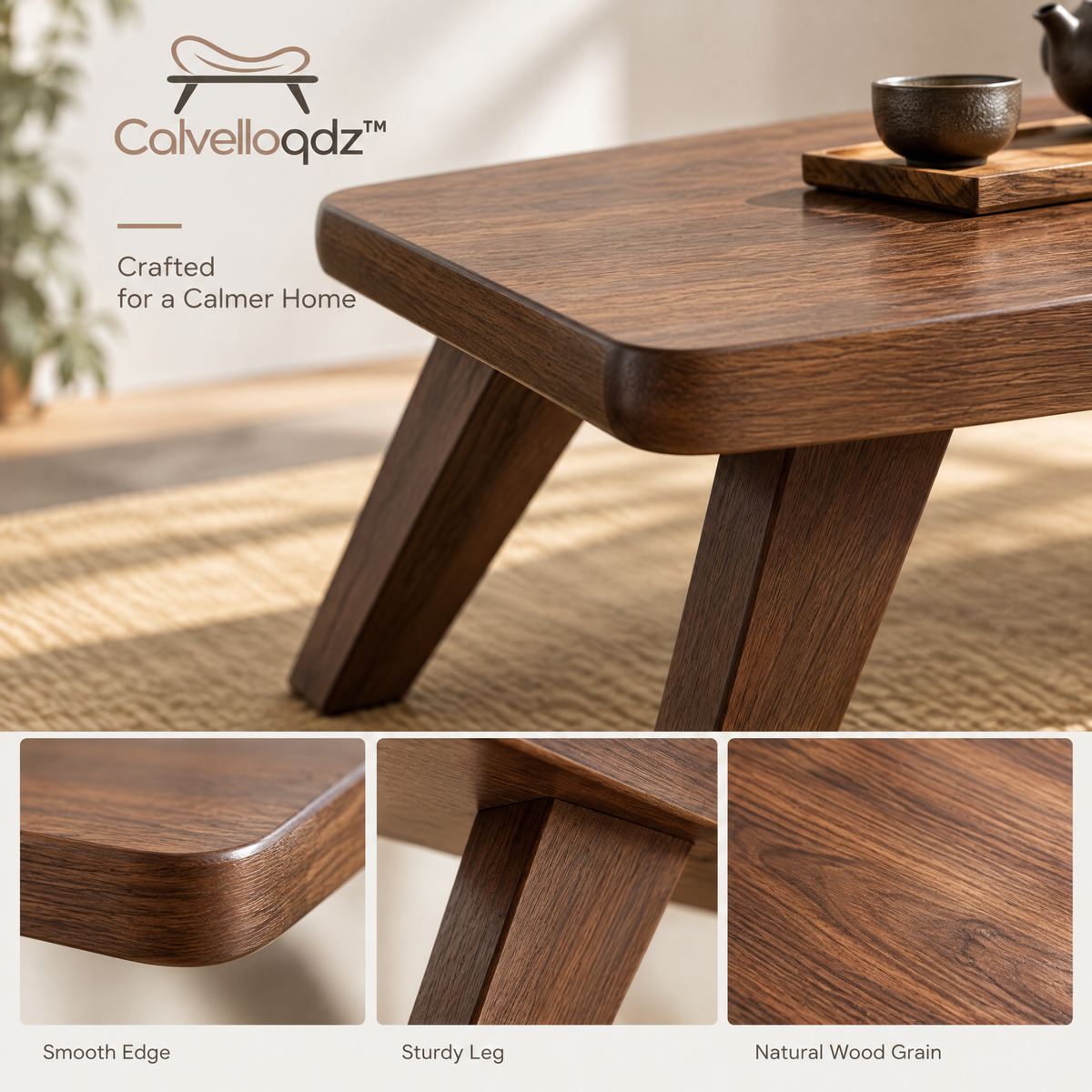 Calvelloqdz™ Tatami Style Low Table - Image 5