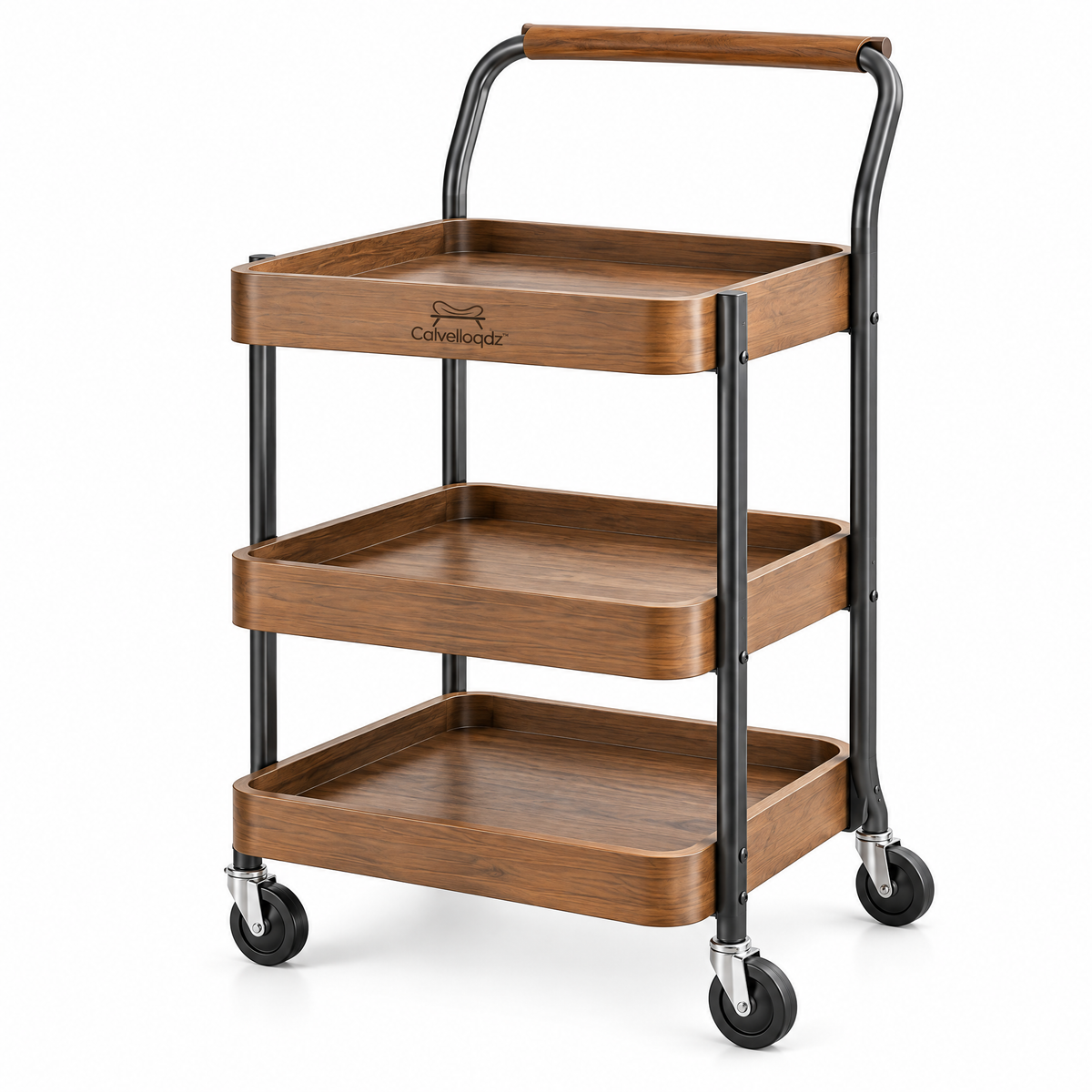 Calvelloqdz™ Rolling Snack Table Cart - Image 1