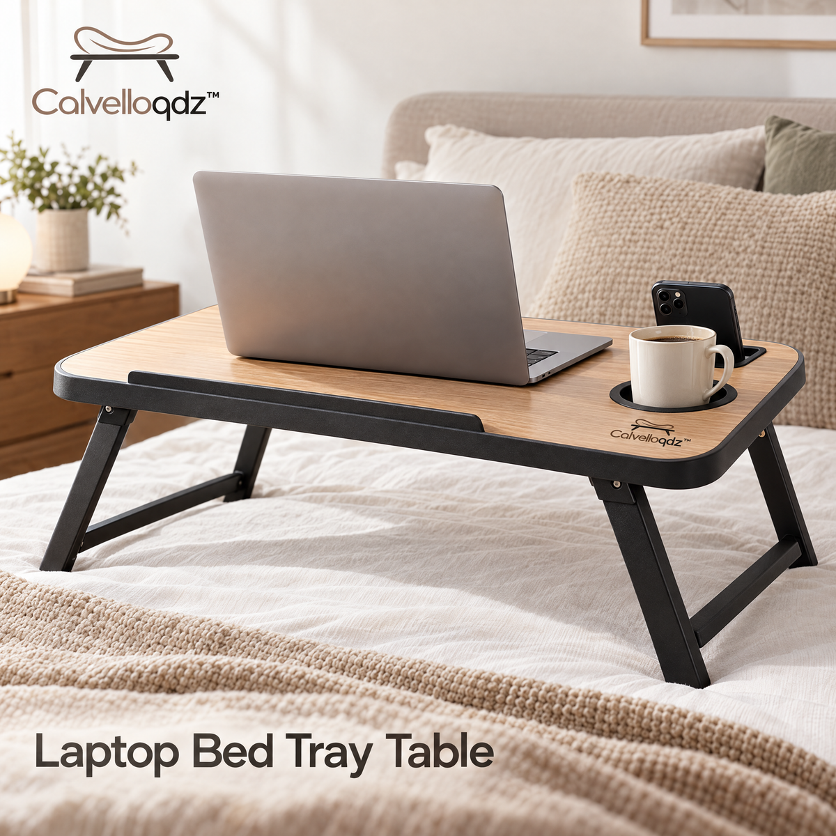 Calvelloqdz™ Laptop Bed Tray Table - Image 2