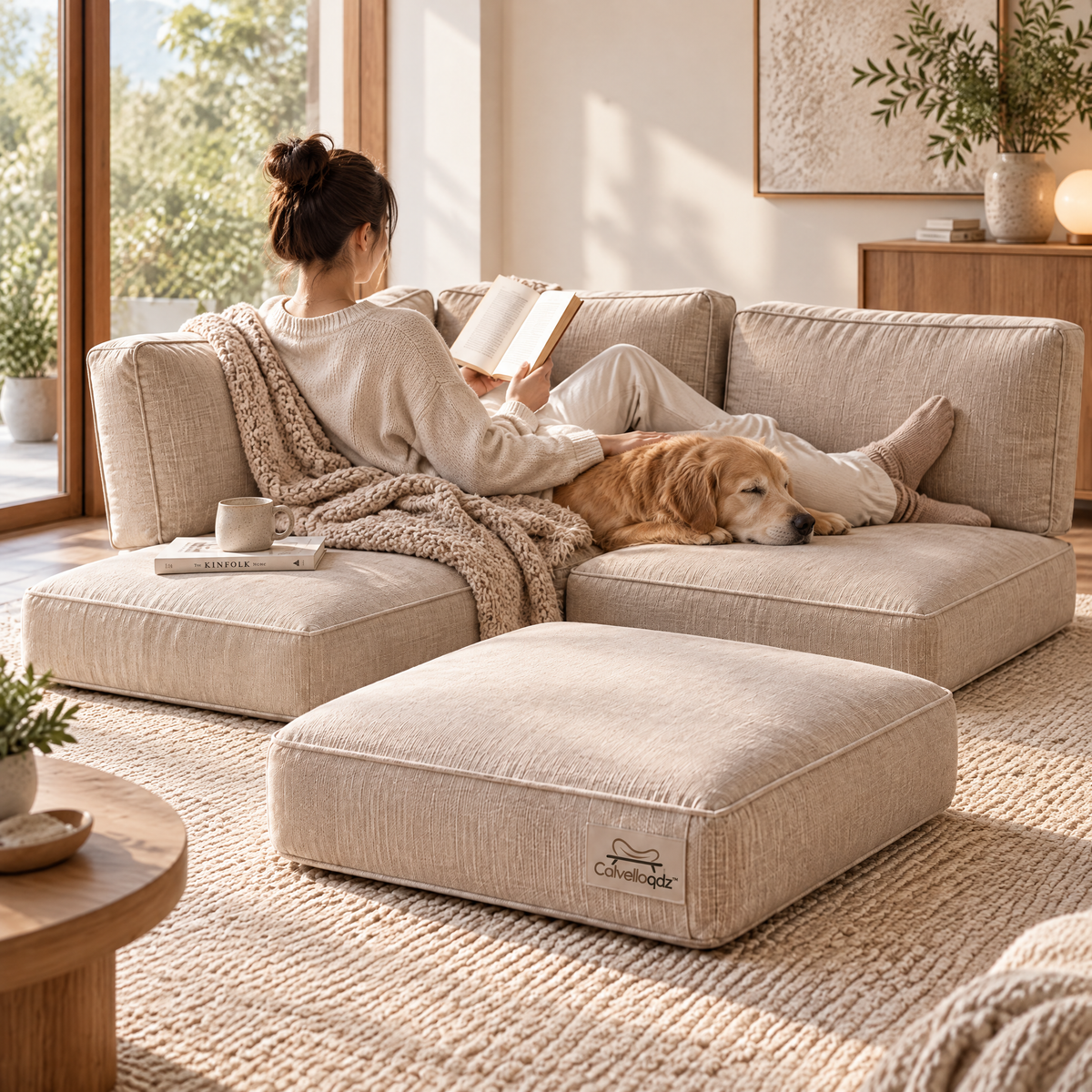 Calvelloqdz™ Modular Floor Seating Cushion Set - Image 3
