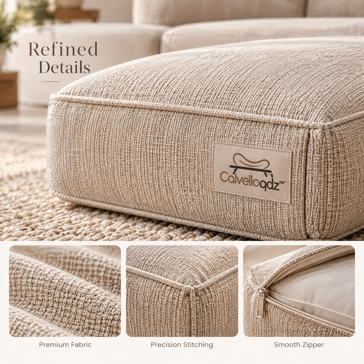 Calvelloqdz™ Modular Floor Seating Cushion Set - Image 5