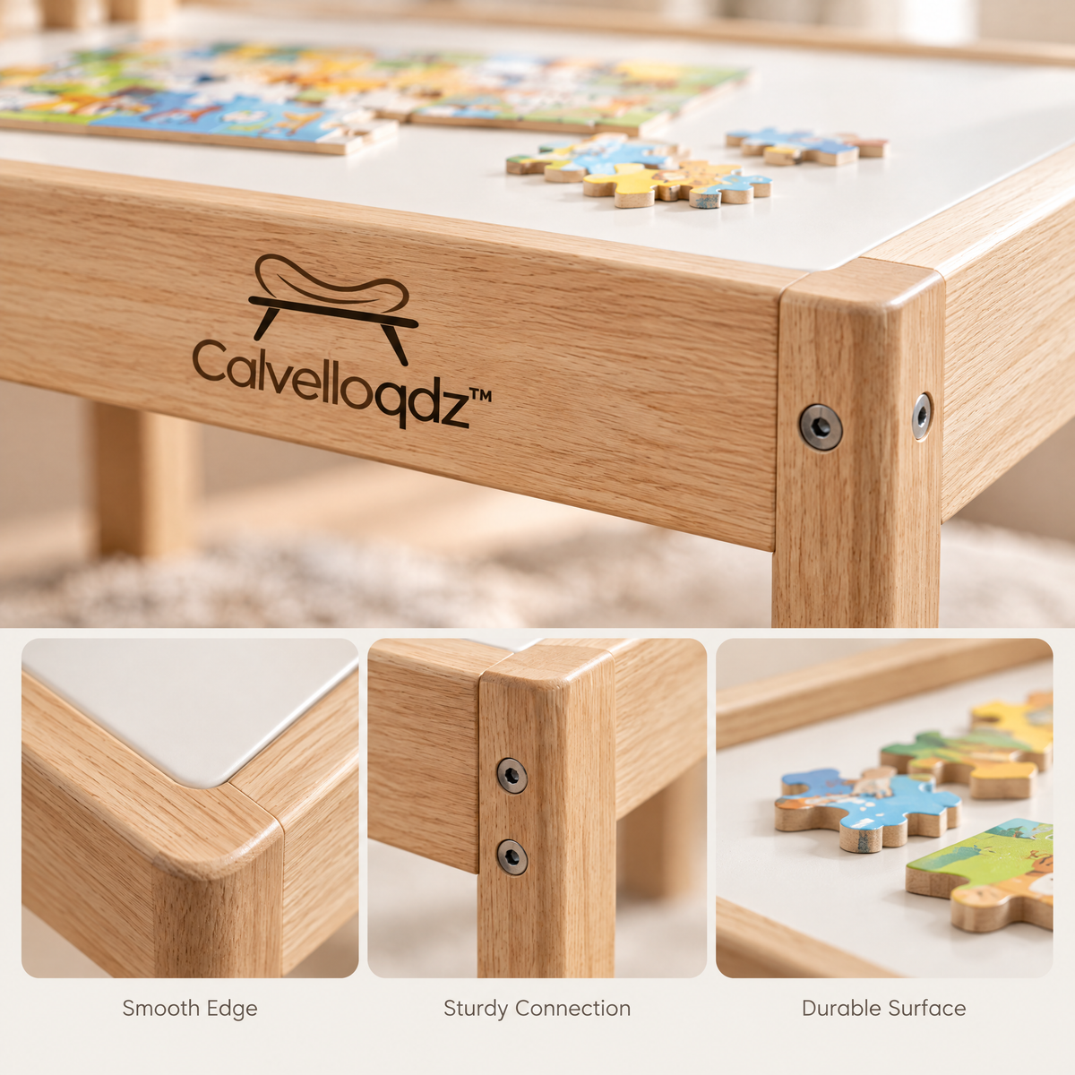Calvelloqdz™ Puzzle & Game Activity Table - Image 5